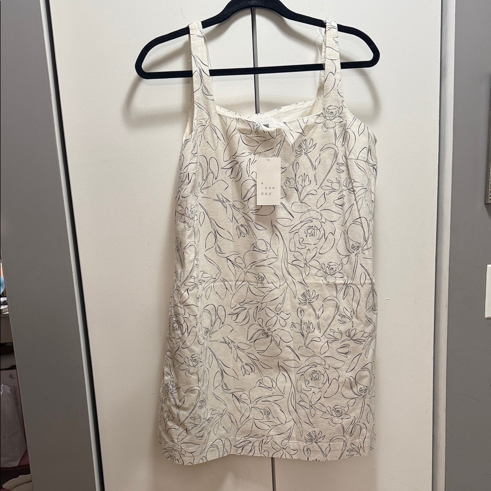 A New Day Cream Floral Mini Dress